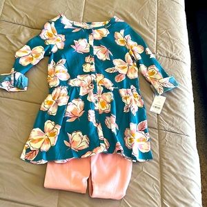 NWT Carters 2 piece Shirt & Legging set